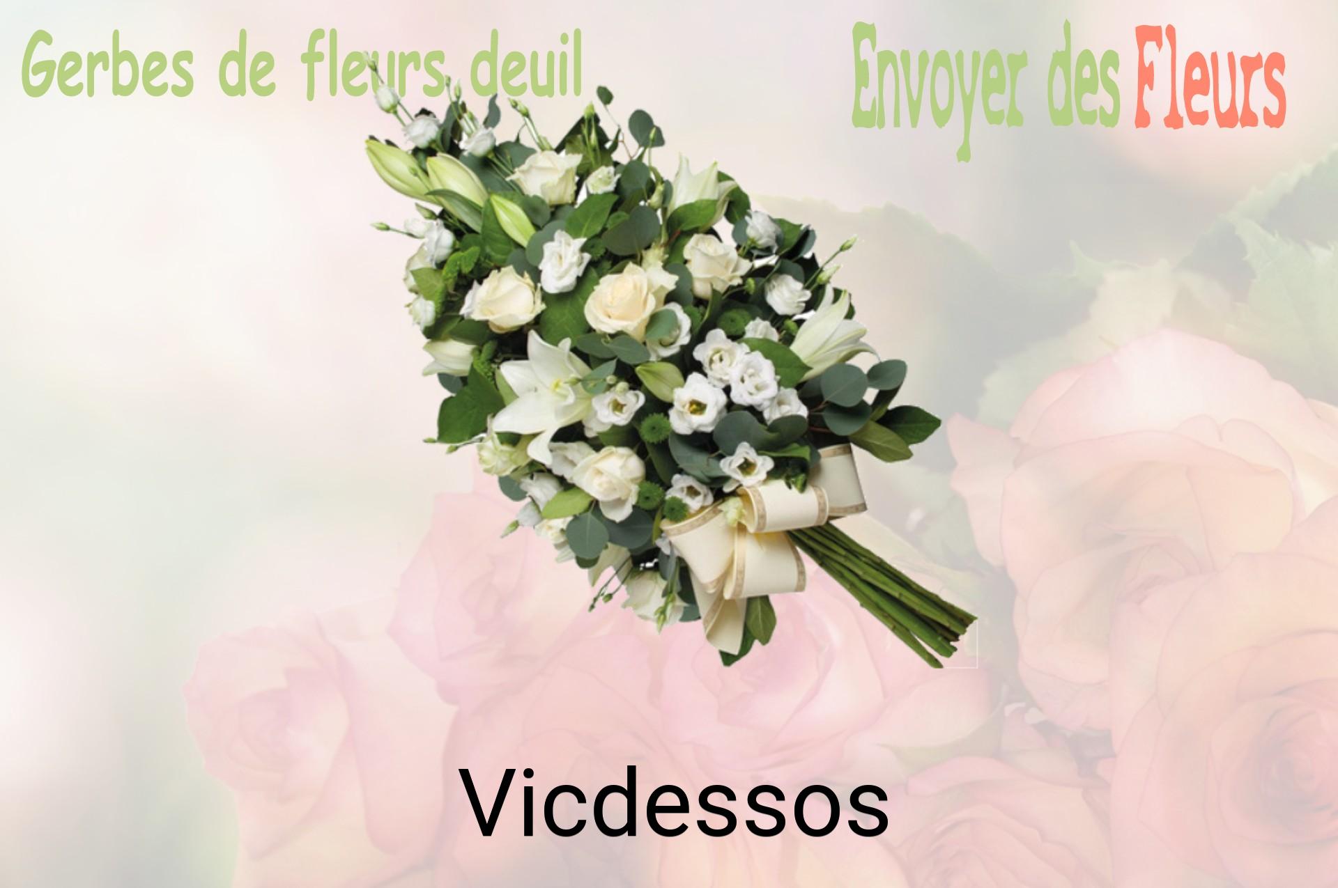 Gerbe de fleurs de deuil livrée à Vicdessos